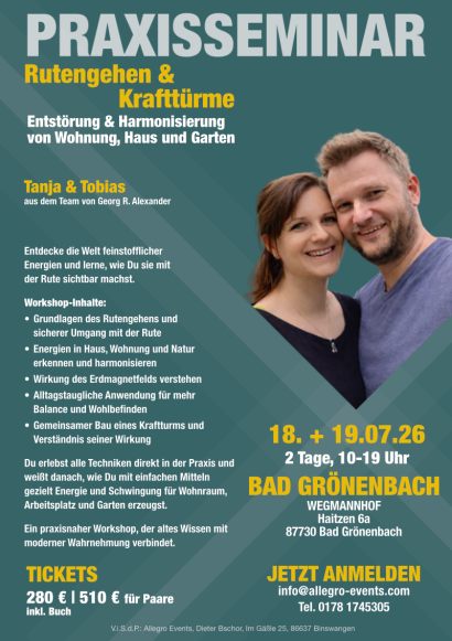 Praxisseminar Workshop Rutengehen und Geomantie